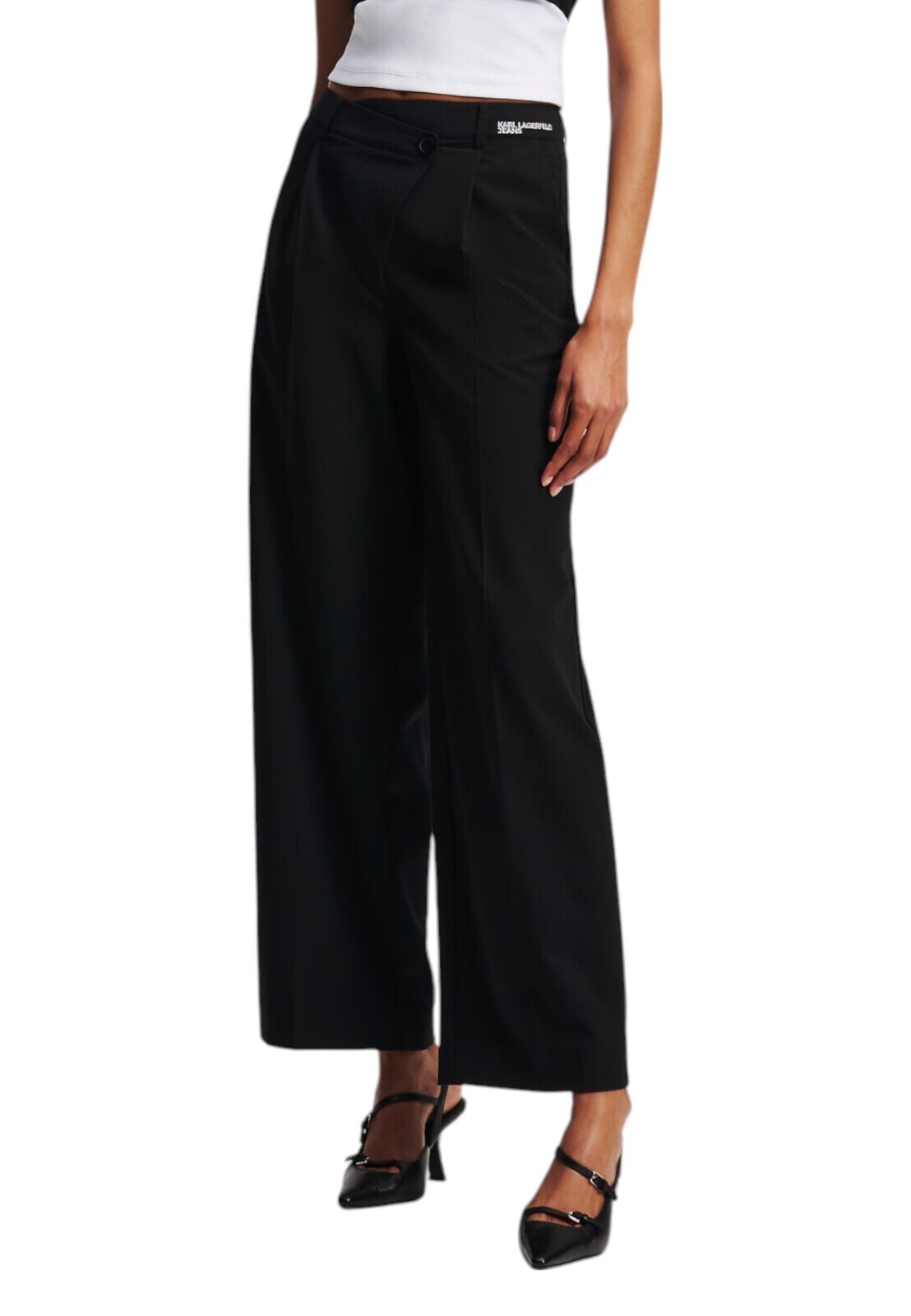 Čierne nohavice Karl Lagerfeld