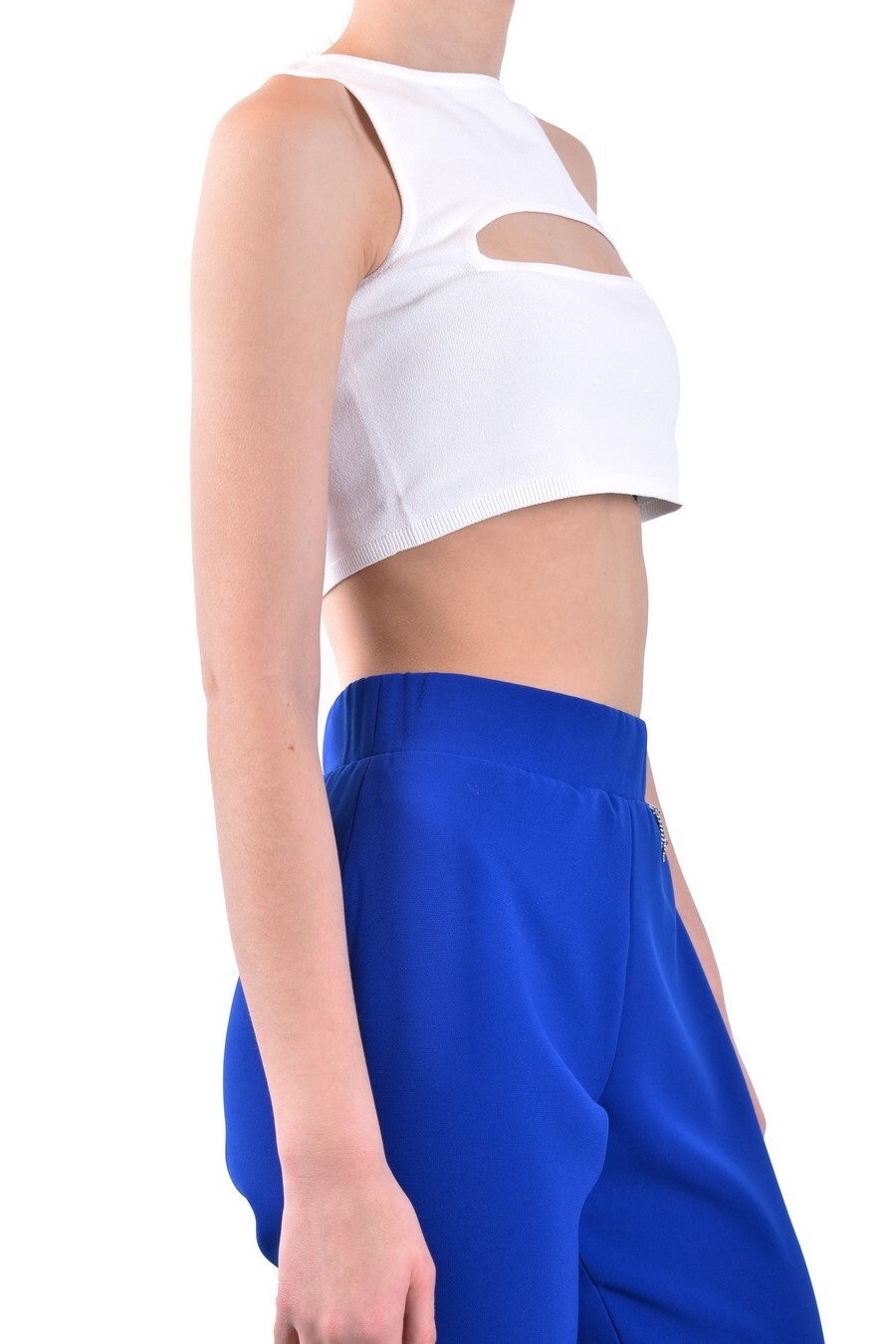 Biely crop top Dsquared2