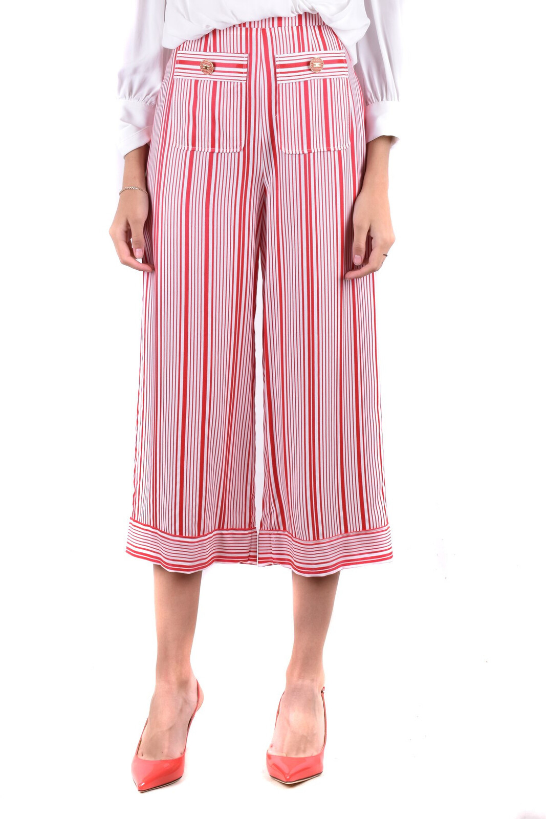 Elisabetta Franchi pruhované nohavice