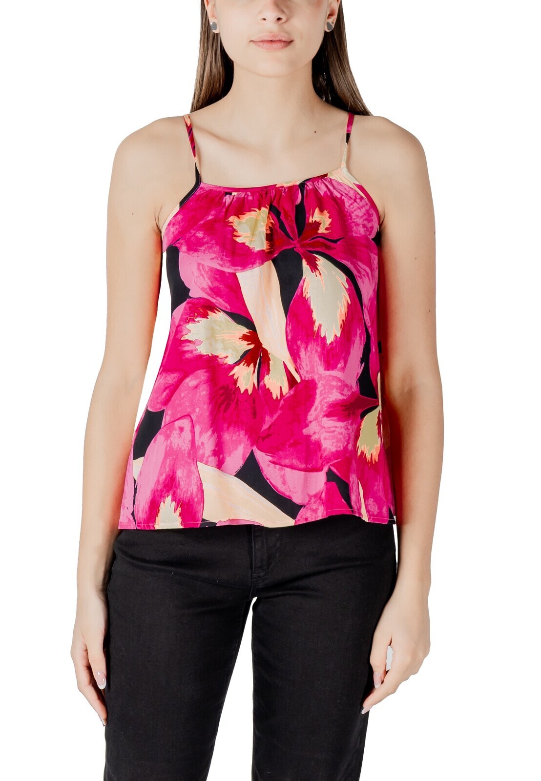 Kvetinový top na ramienka