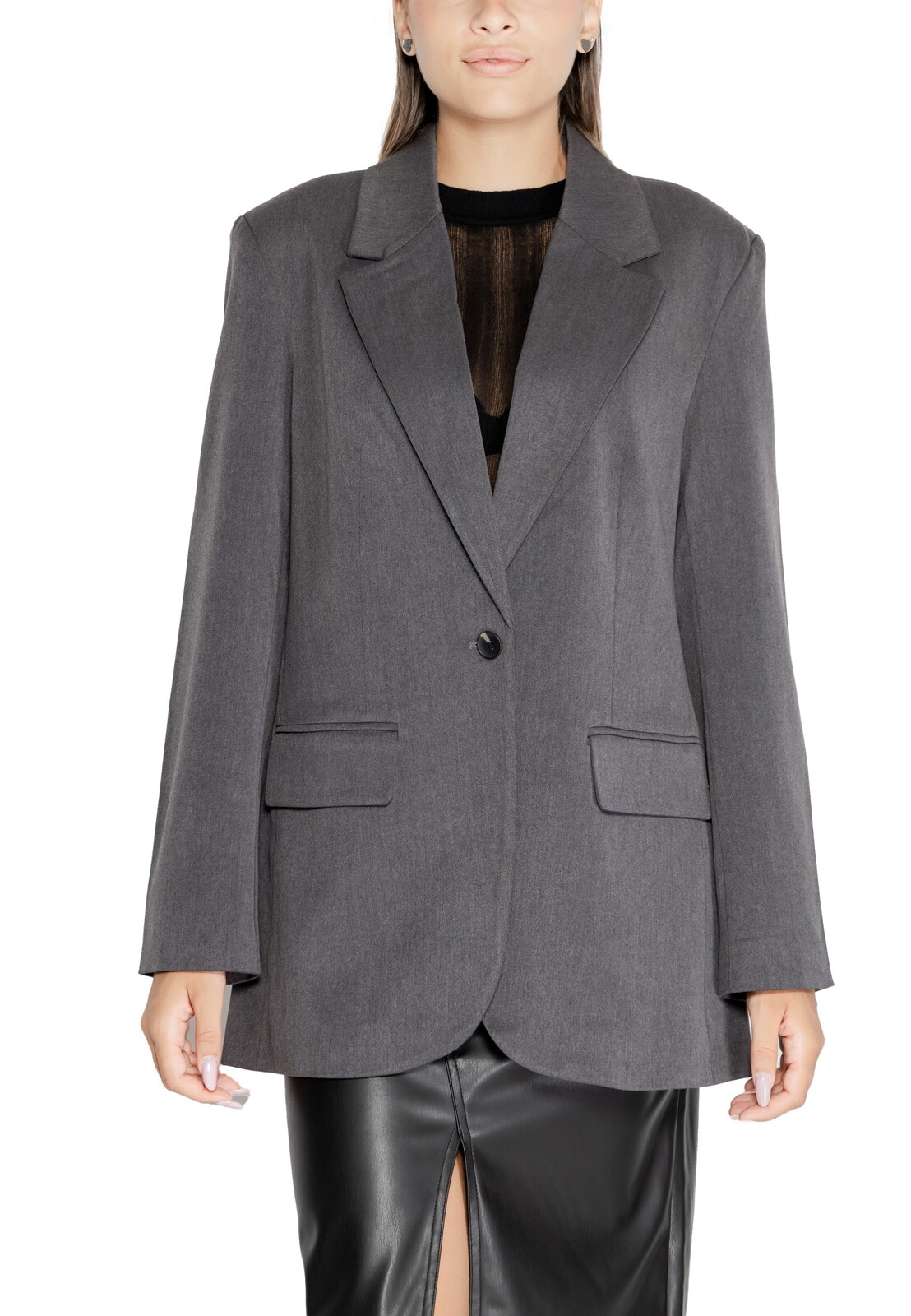 Šedé dámske sako Only