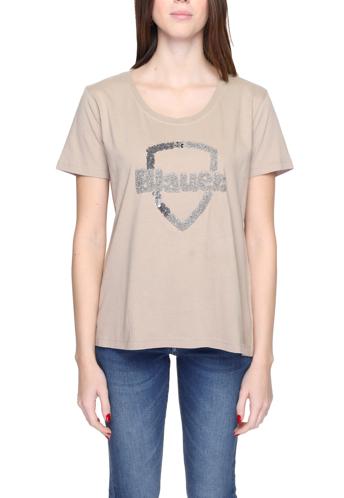 Blauer dámske tričko s krátkym rukávom