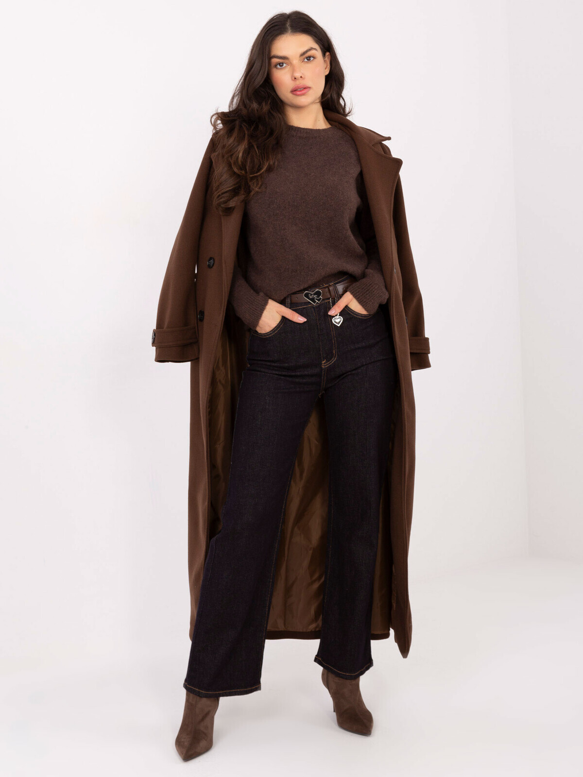 Hnedý sveter MO-SW-1015.78