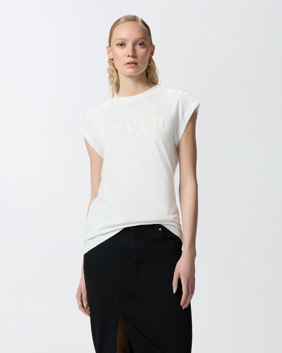 Biele tričko Pinko s potlačou