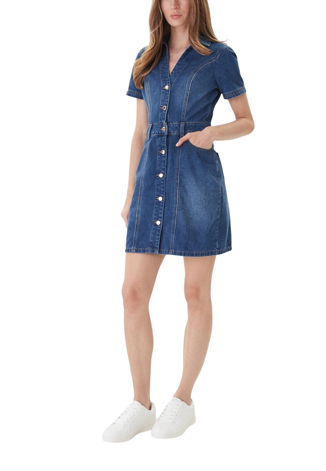 Dámske rifľové košeľové šaty Morgan De Toi