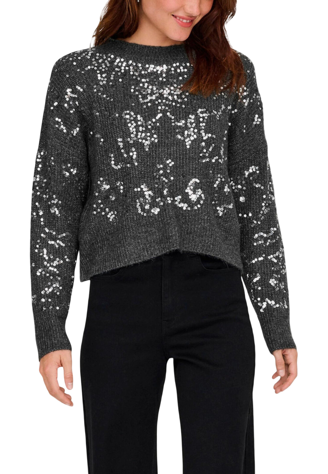 Dámsky sveter s flitrami