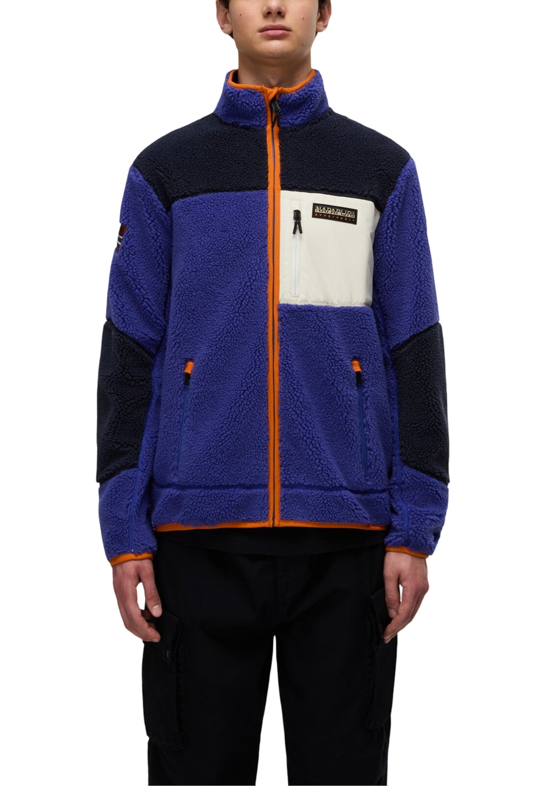 Napapijri fleecová mikina s vysokým golierom