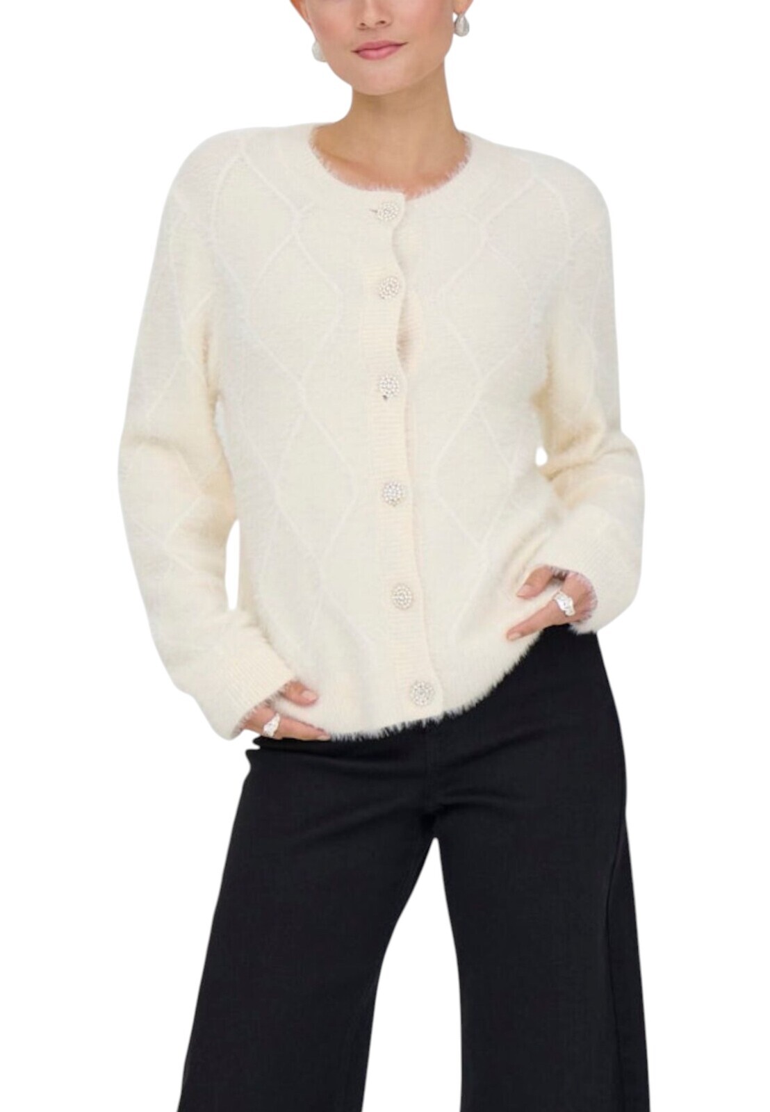 Jacqueline De Yong biely cardigan