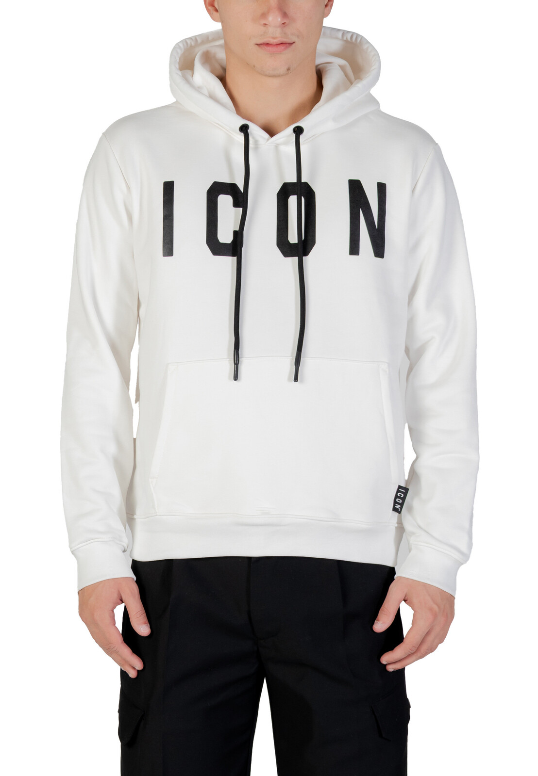 Biela mikina s kapucňou ICON