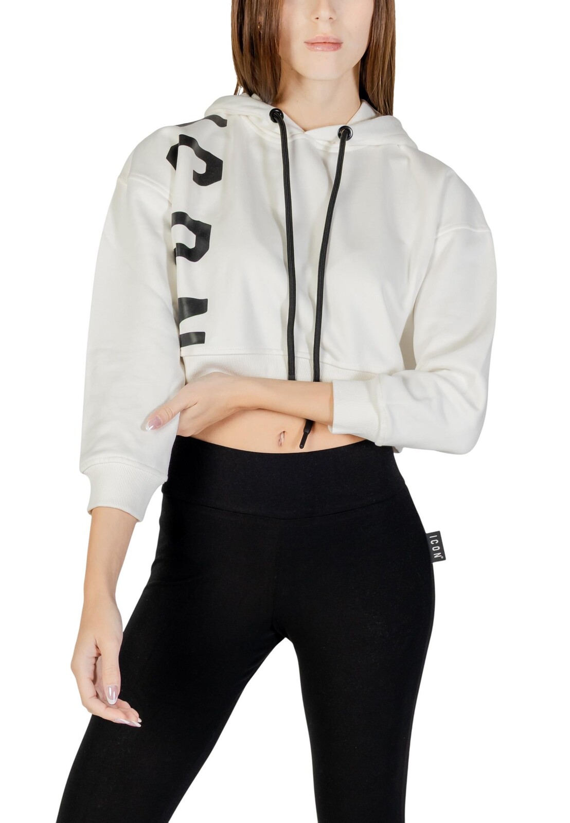 Dámska crop mikina s kapucňou