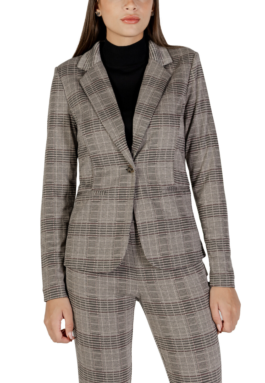 Dámske kárované sako Ichi