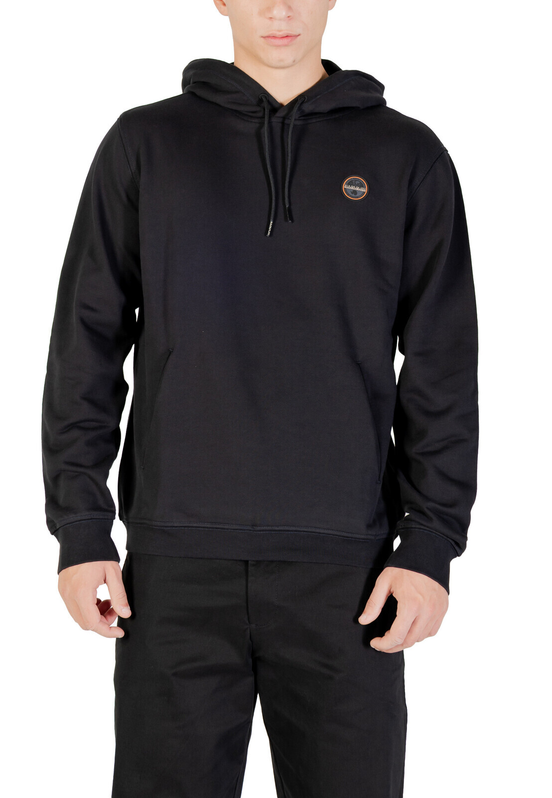 Čierna mikina Napapijri s kapucňou