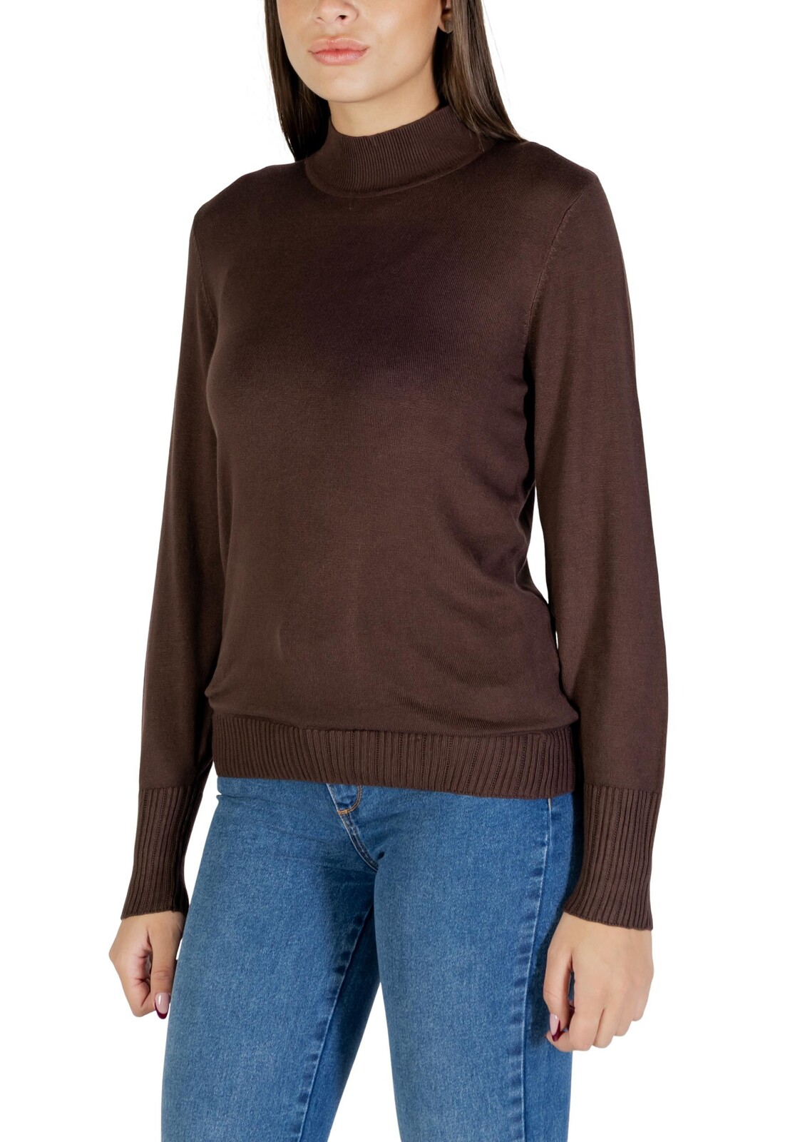 Hnedý rolákový sveter Ichi