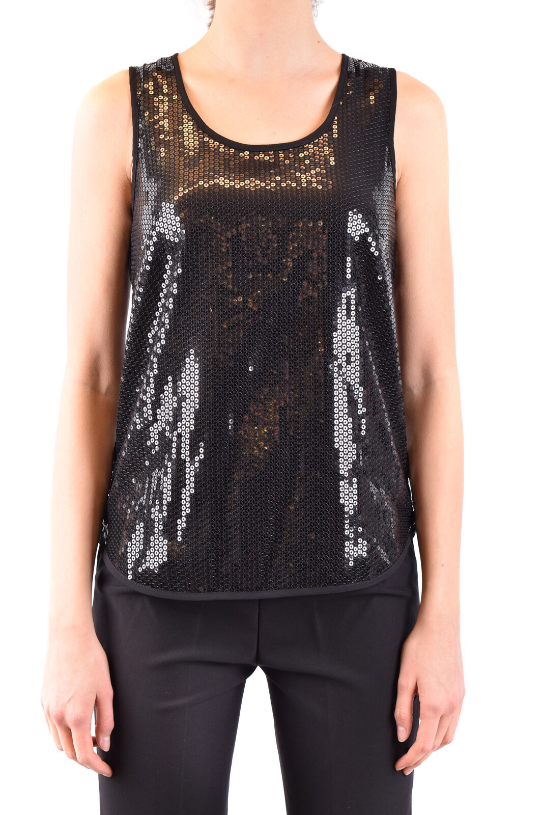 Flitrovaný top bez rukávov