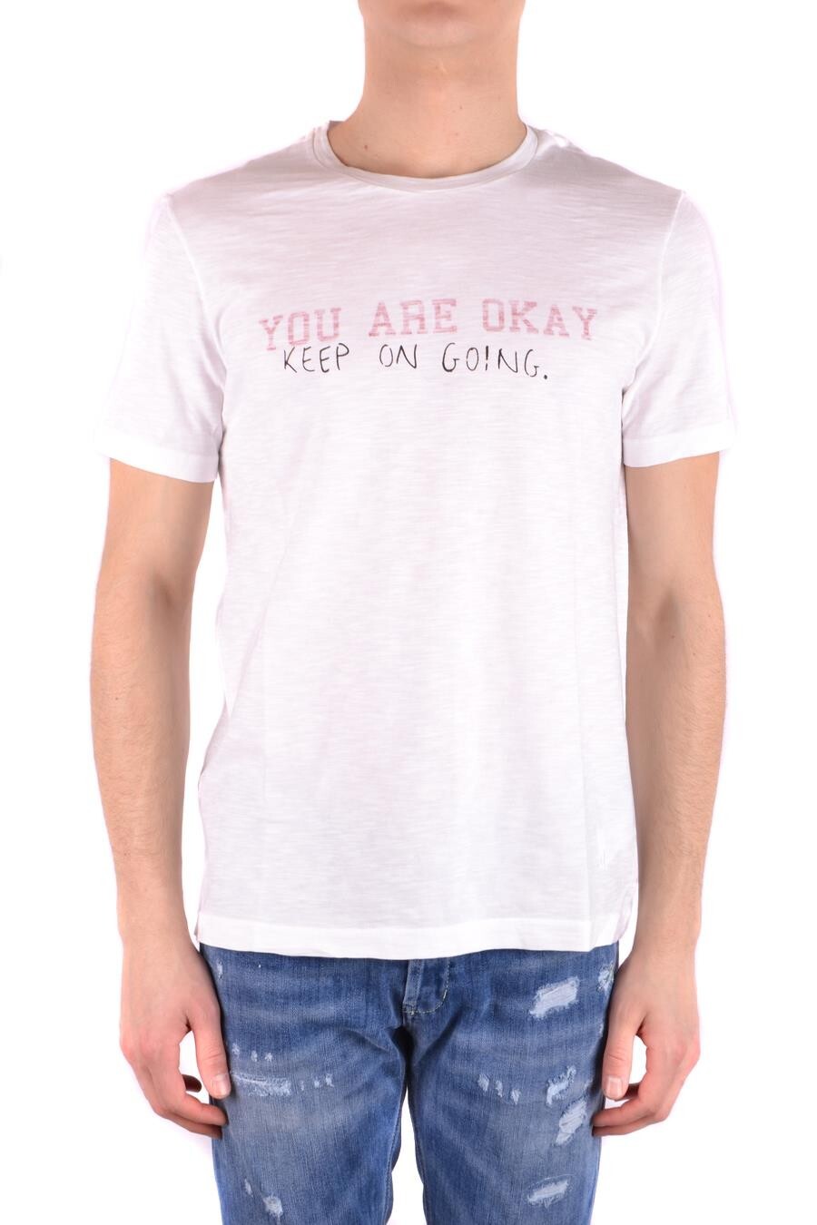 Biele tričko Dondup s potlačou