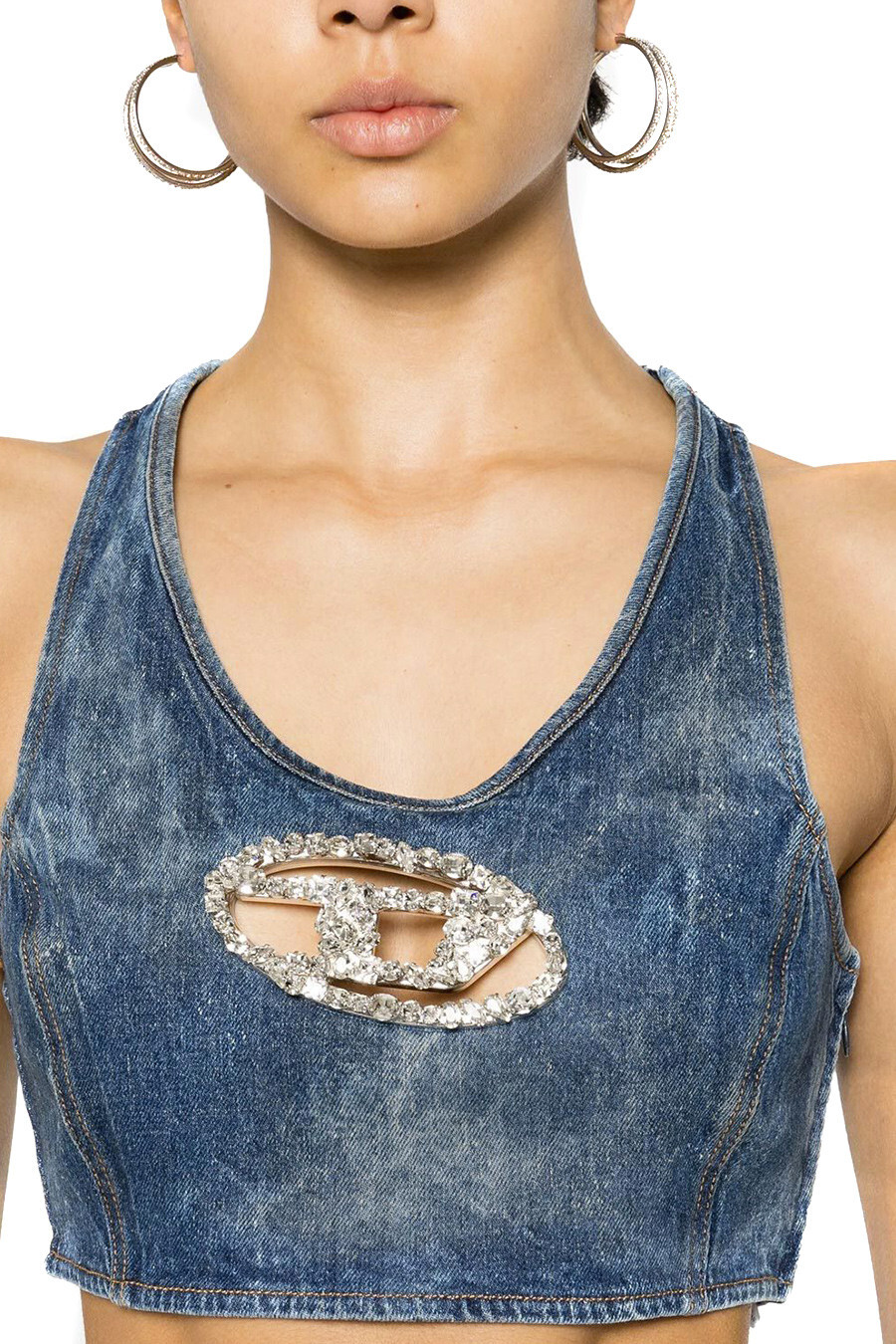 Diesel rifľový crop top
