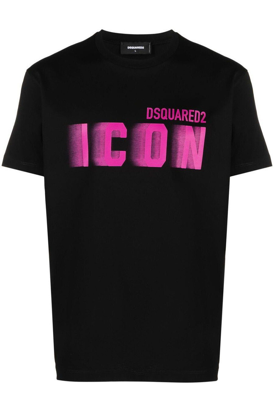 Čierne tričko Dsquared2 s nápisom ICON