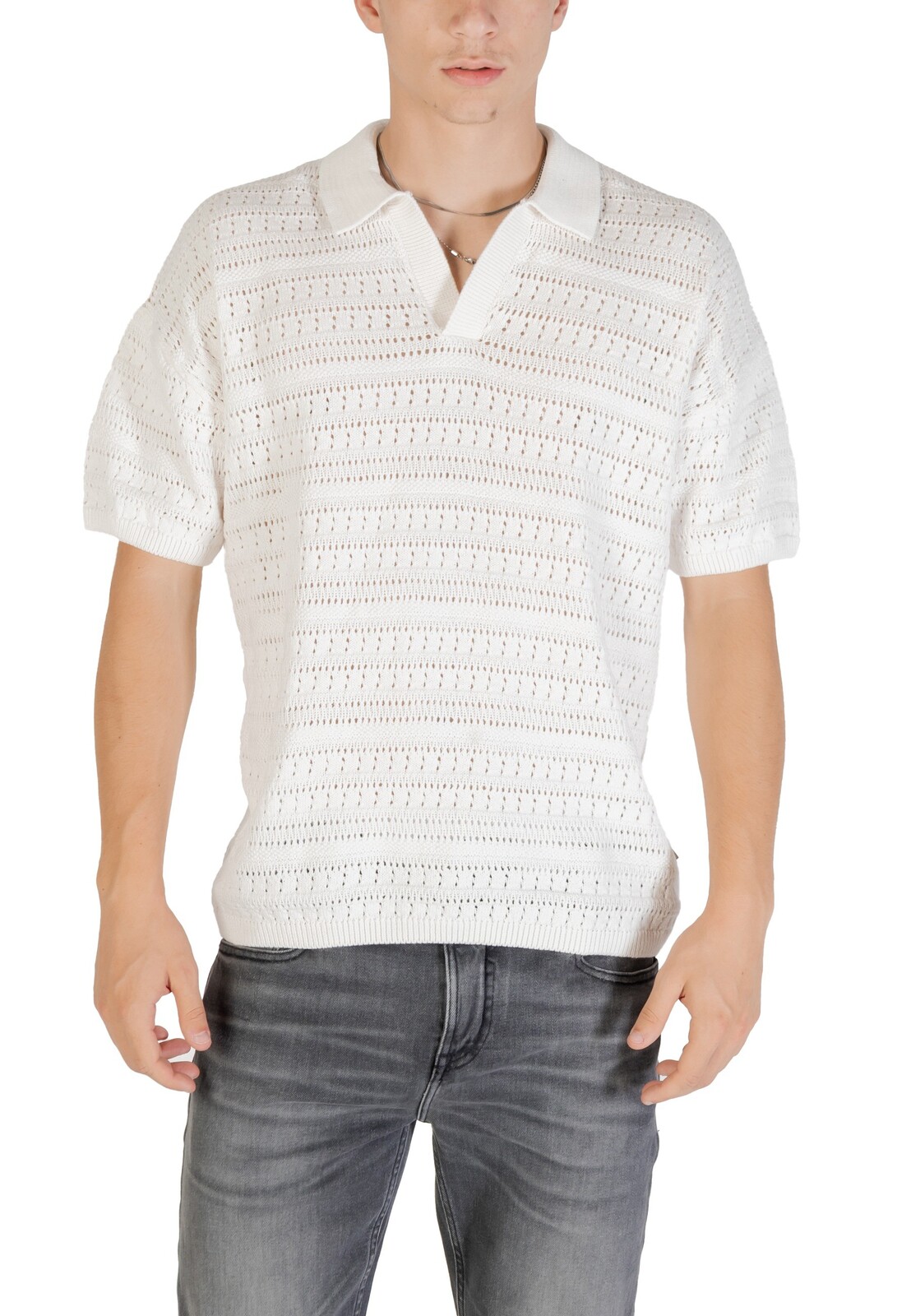 Biele pánske polo tričko Only & Sons