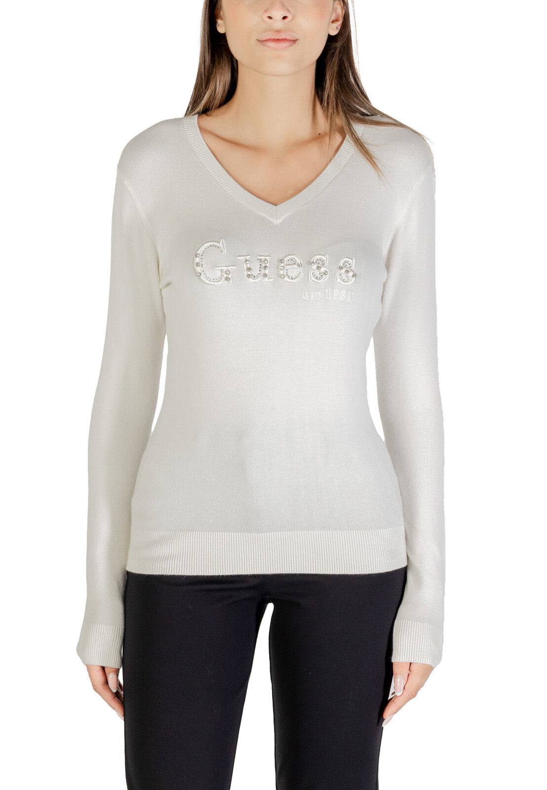 Guess dámsky sveter s výstrihom do V