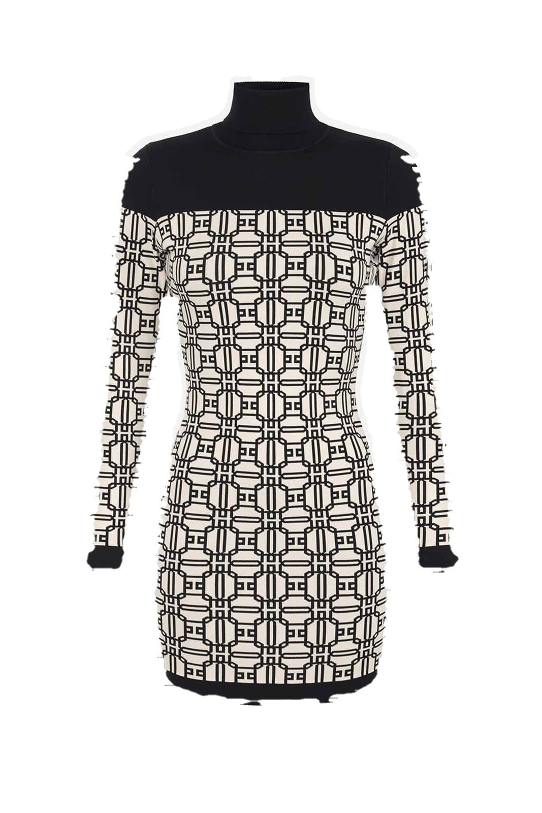 Šaty Elisabetta Franchi s geometrickým vzorom