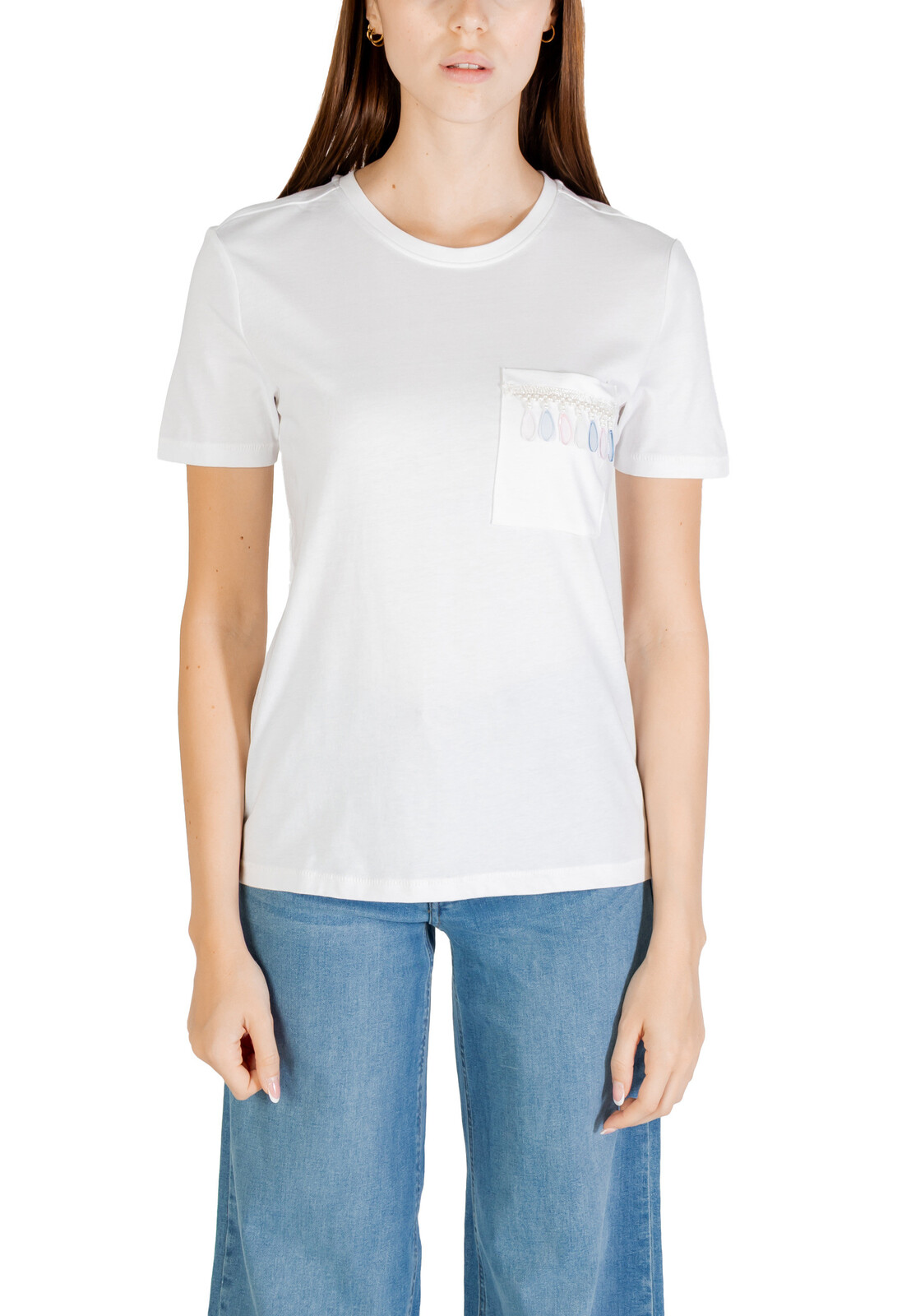 Biele tričko Only s krátkym rukávom