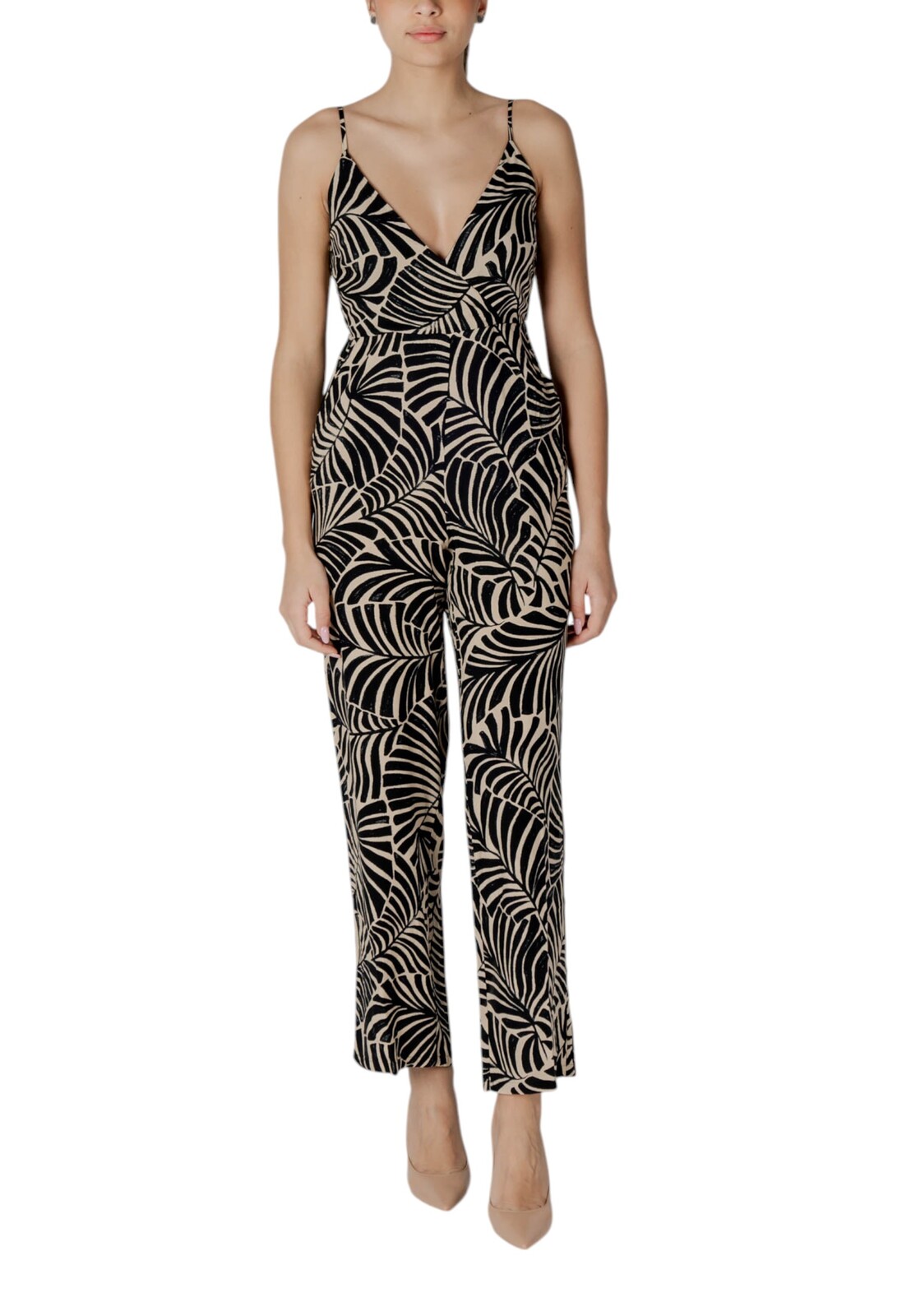 Dámsky overal s kvetinovým vzorom