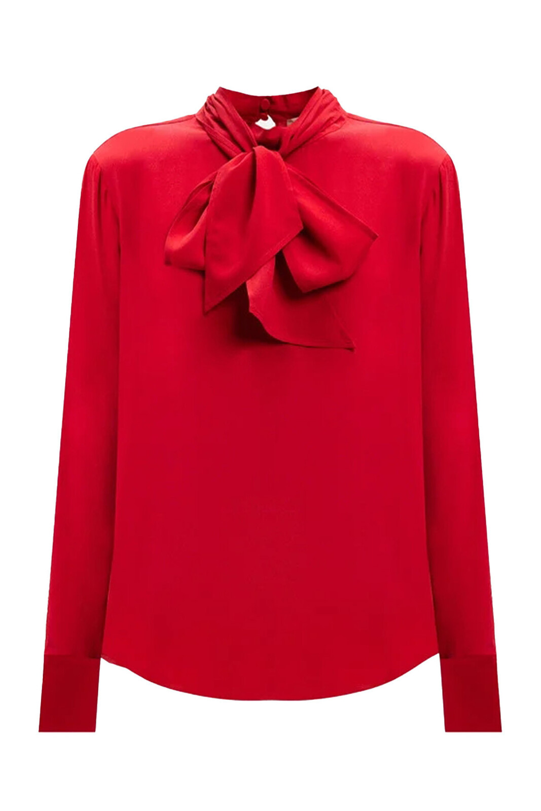 Červená blúzka s mašľou