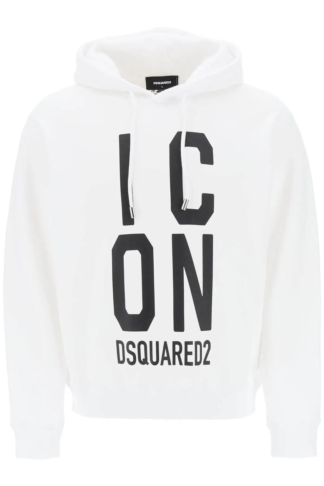Biela mikina Dsquared2 s kapucňou