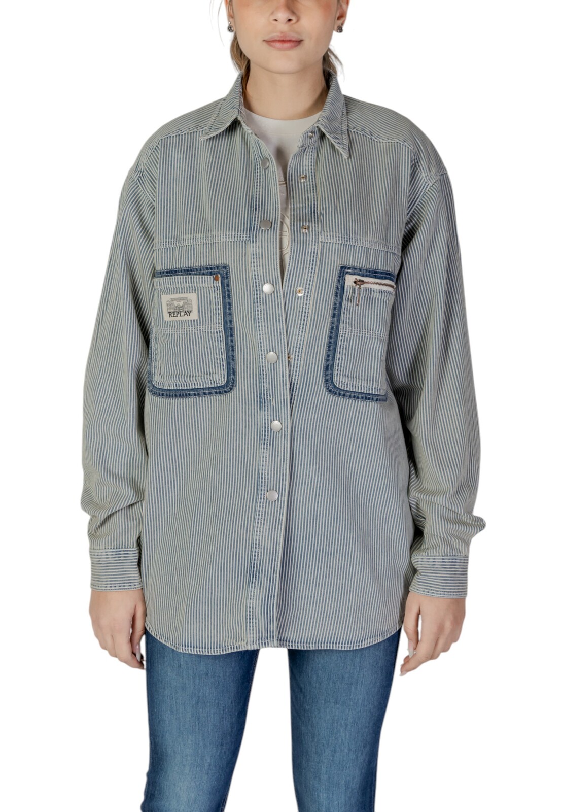 Dámska rifľová košeľa Replay