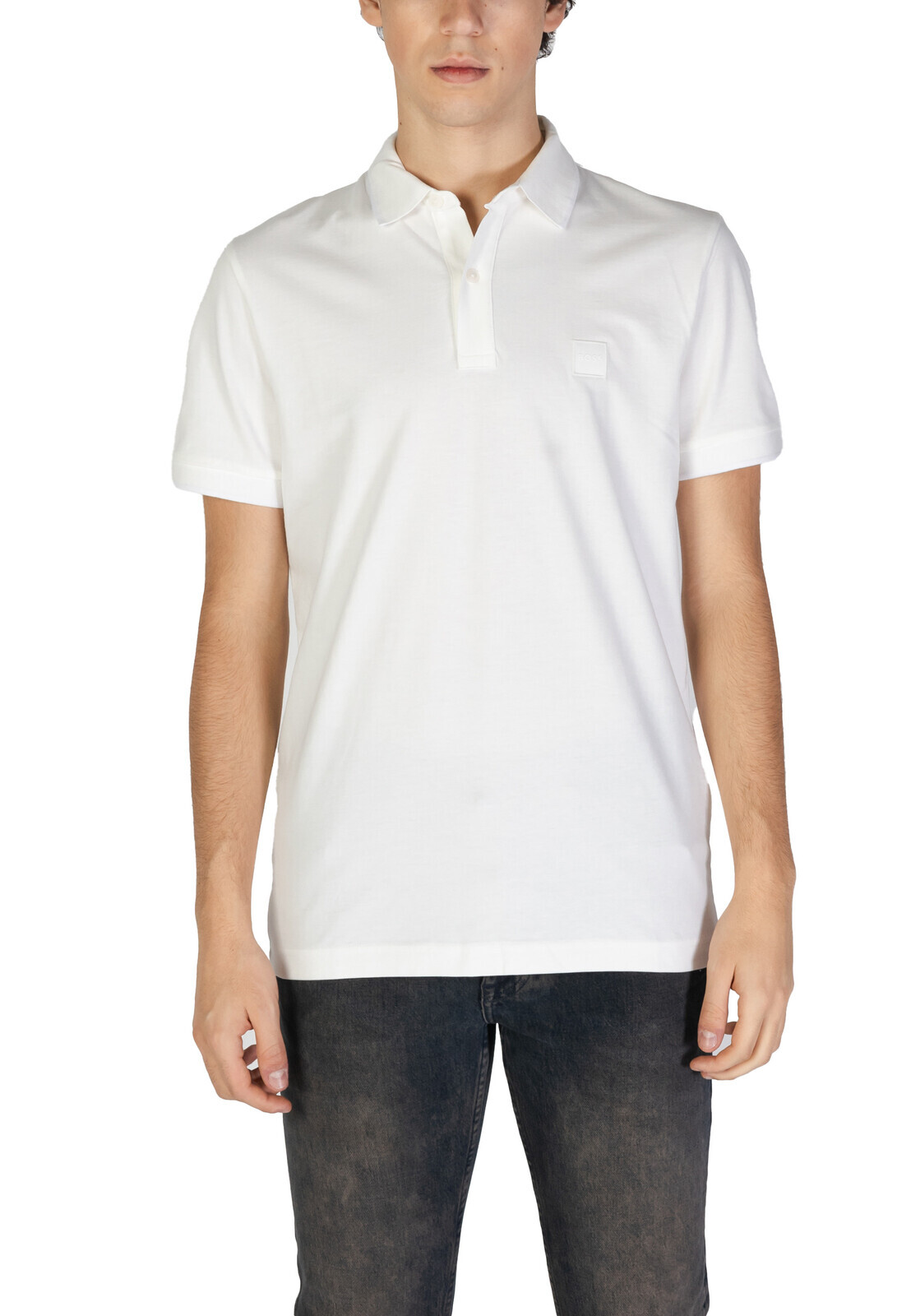 Biele pánske polo tričko Boss