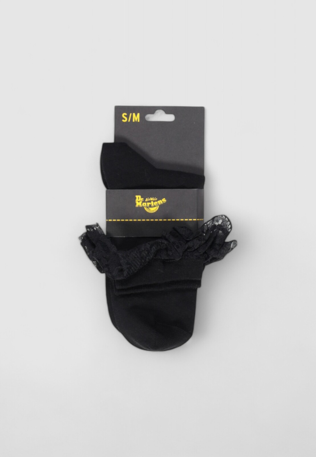 Čierne ponožky Dr. Martens s čipkou