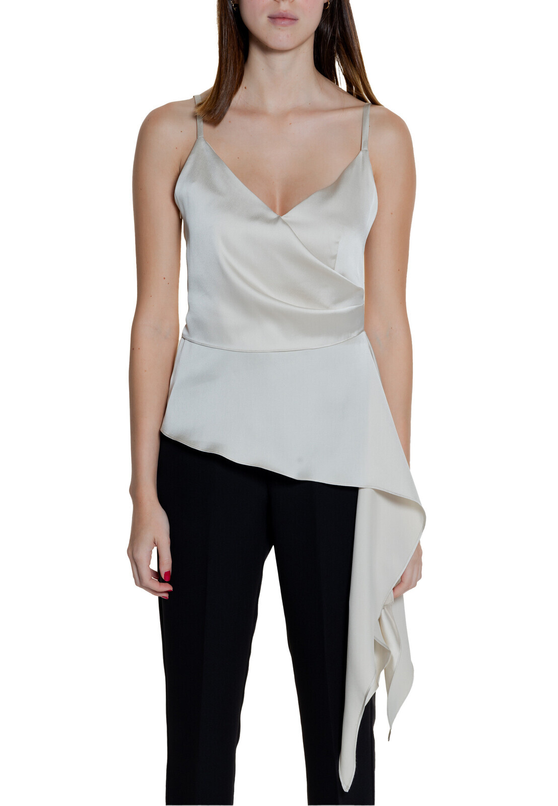 Saténový top na ramienka