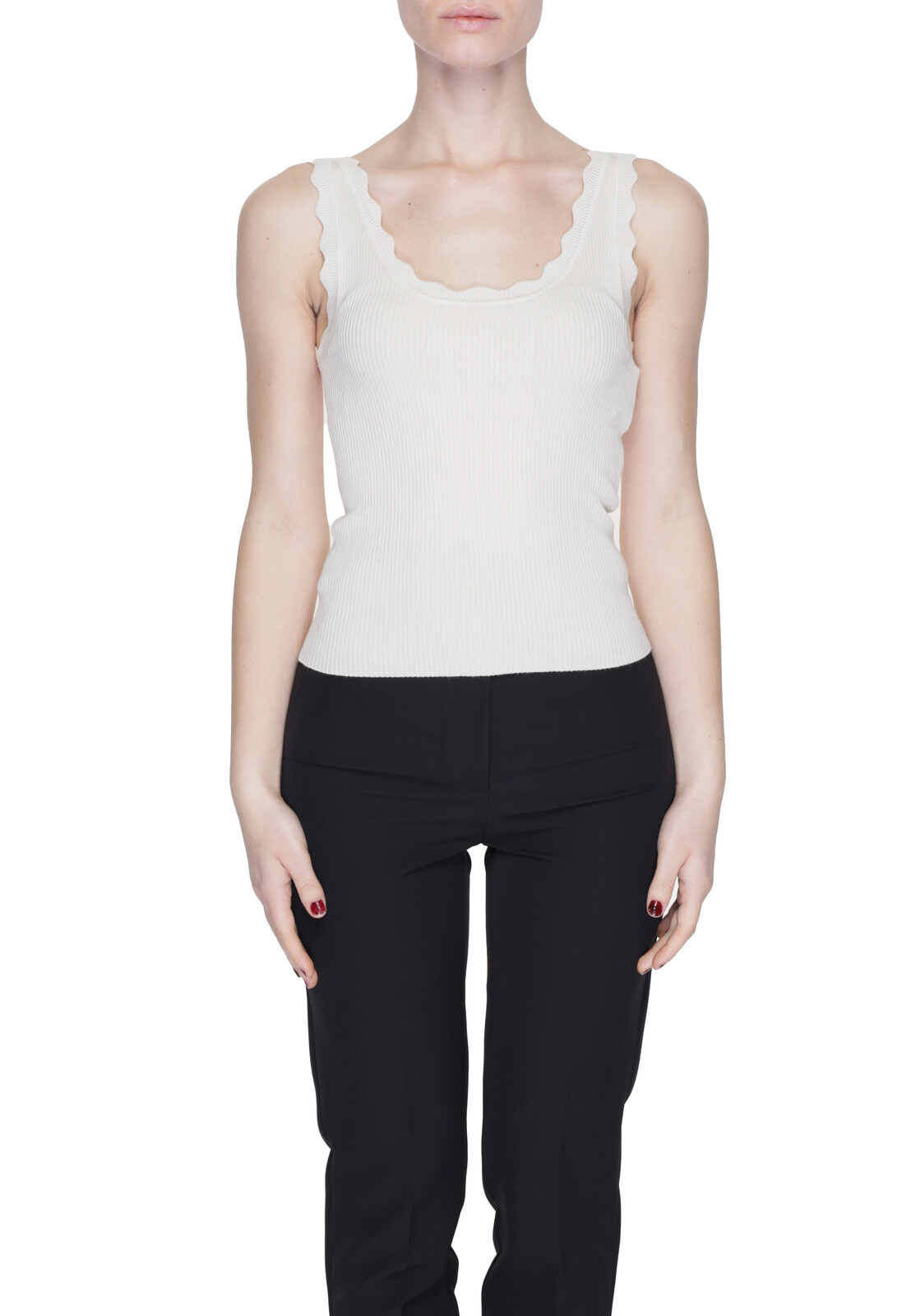 Biela dámska canotta Jacqueline De Yong