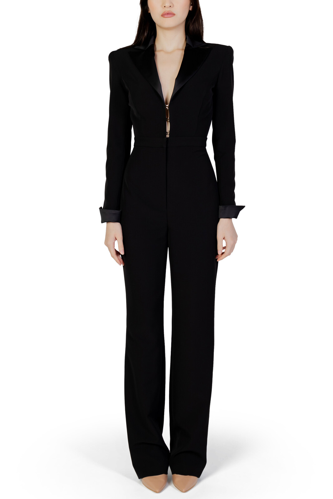 Čierny dámsky overal Silence