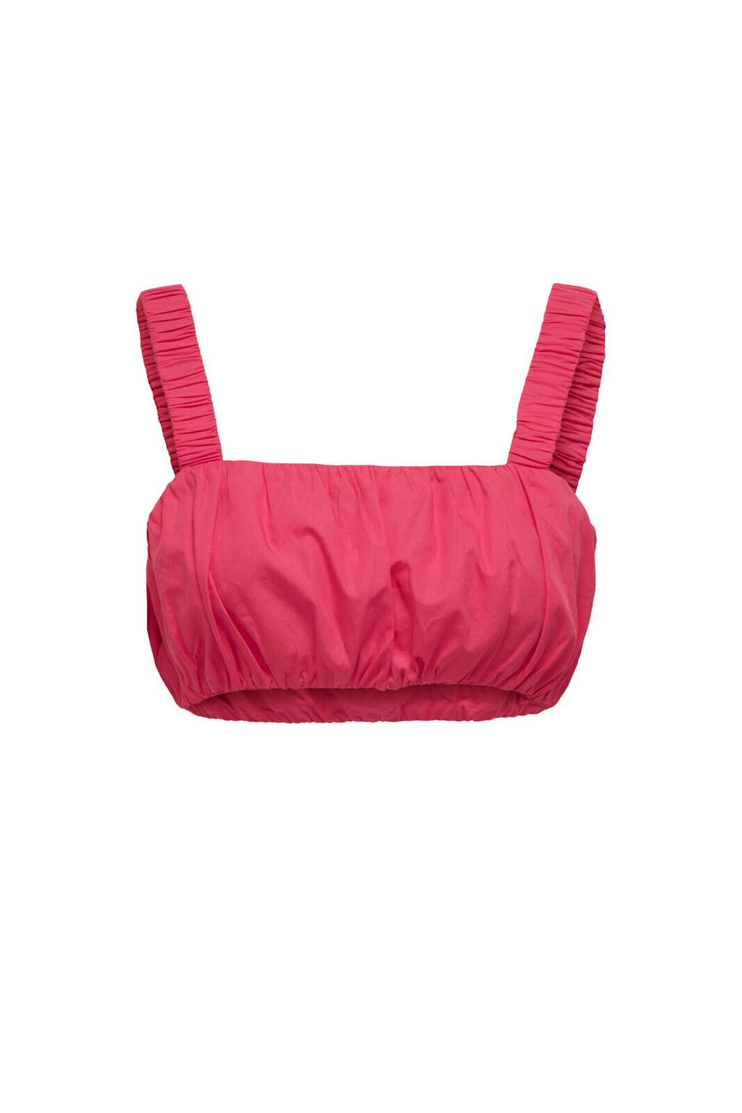 Ružový crop top s ramienkami