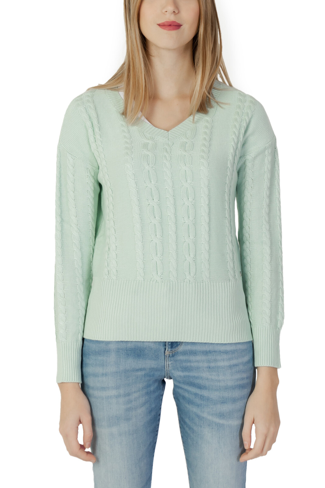 Svetrový pulóver Guess s výstrihom do V