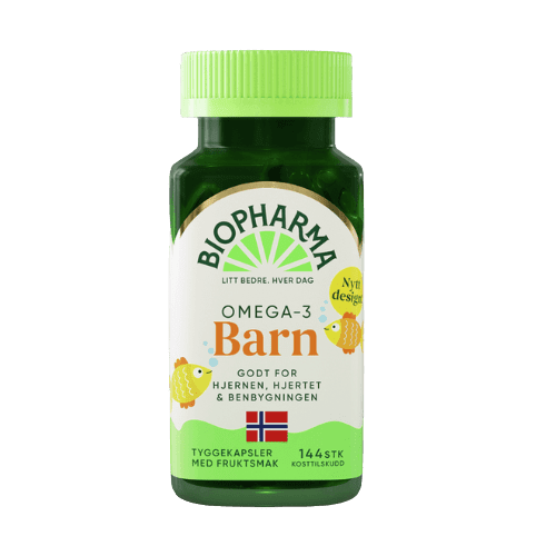 HLH BioPharma Omega 3 detské žuvacie kapsule 144 kapsúl