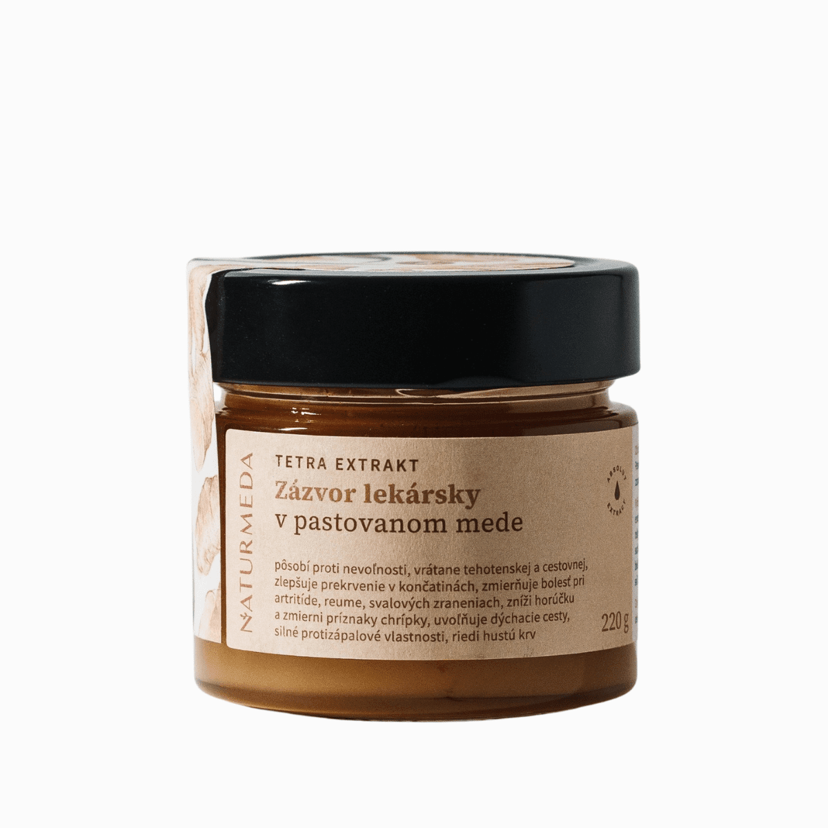 Terapeutický med so zázvorom lekárskym - 220g - Naturmeda