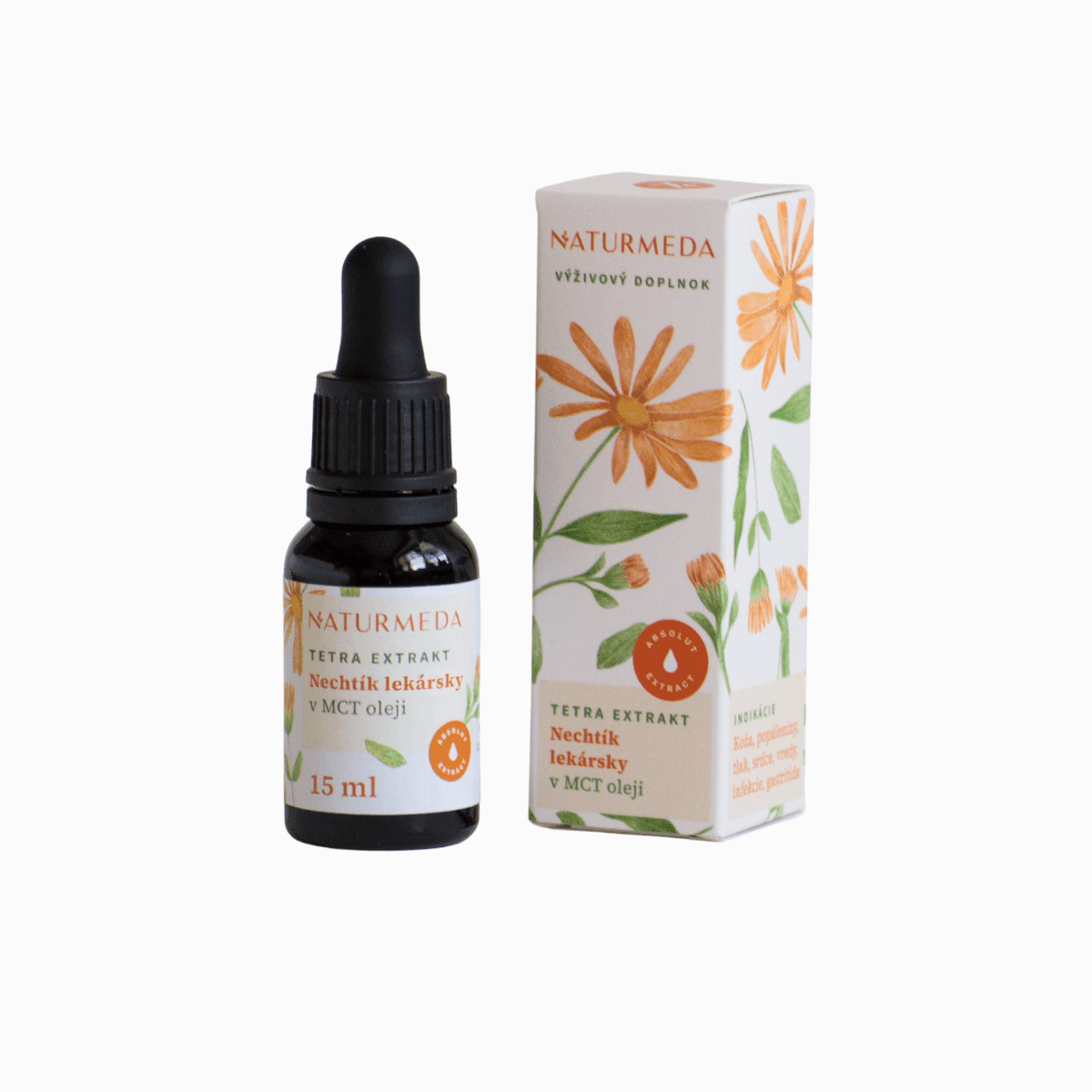 Nechtík lekársky – Tetra bylinný extrakt – 15 ml – Naturmeda