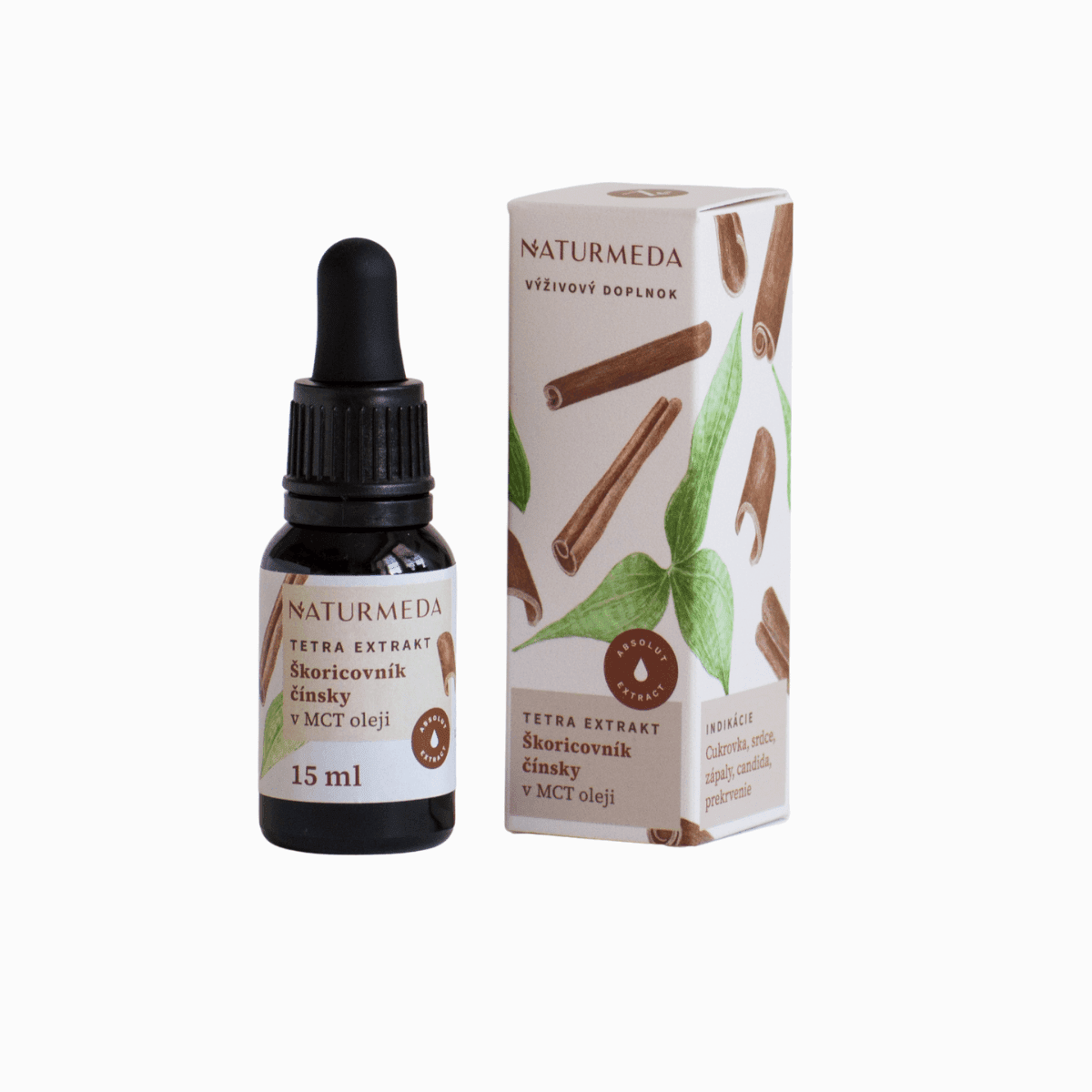 Škorica cejlónska – Tetra bylinný extrakt – 15 ml – Naturmeda