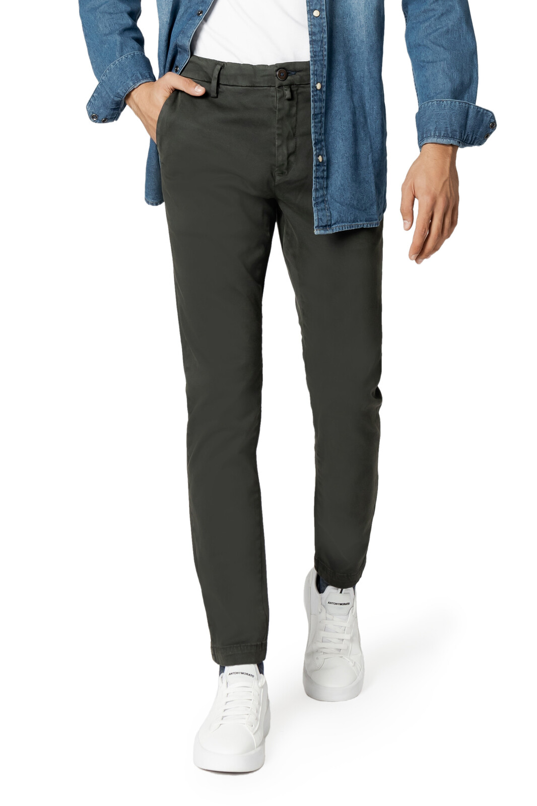 Pánske jednofarebné nohavice Borghese