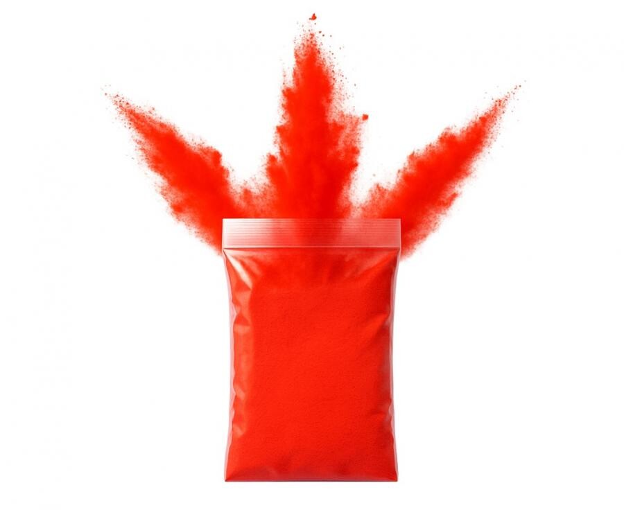 Balloon Fire Párty farebný Holi prášok – Červený 70 g