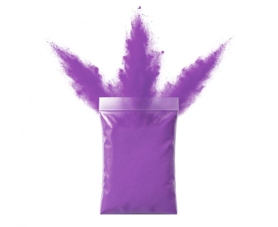 Balloon Fire Párty farebný Holi prášok – Fialový 70 g