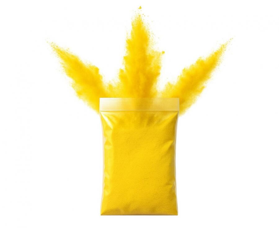 Balloon Fire Párty farebný Holi prášok – Žltý 70 g