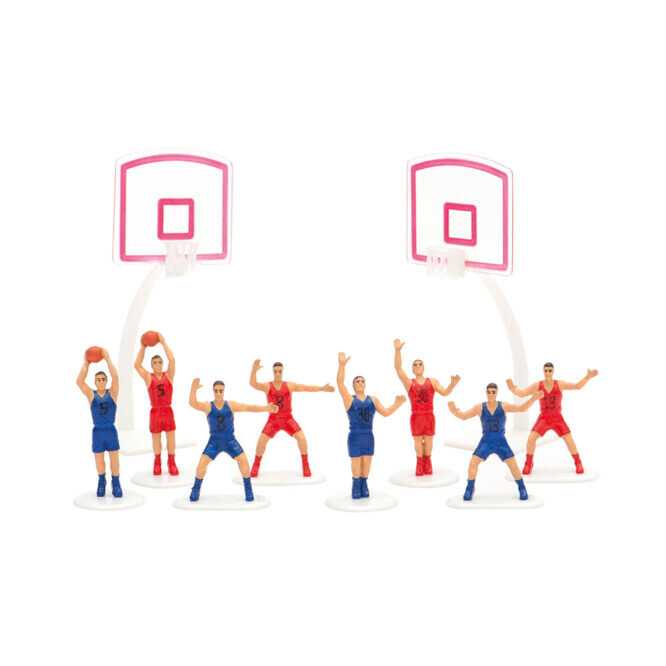 Decora Set figúrok na tortu - Basketball 10 ks