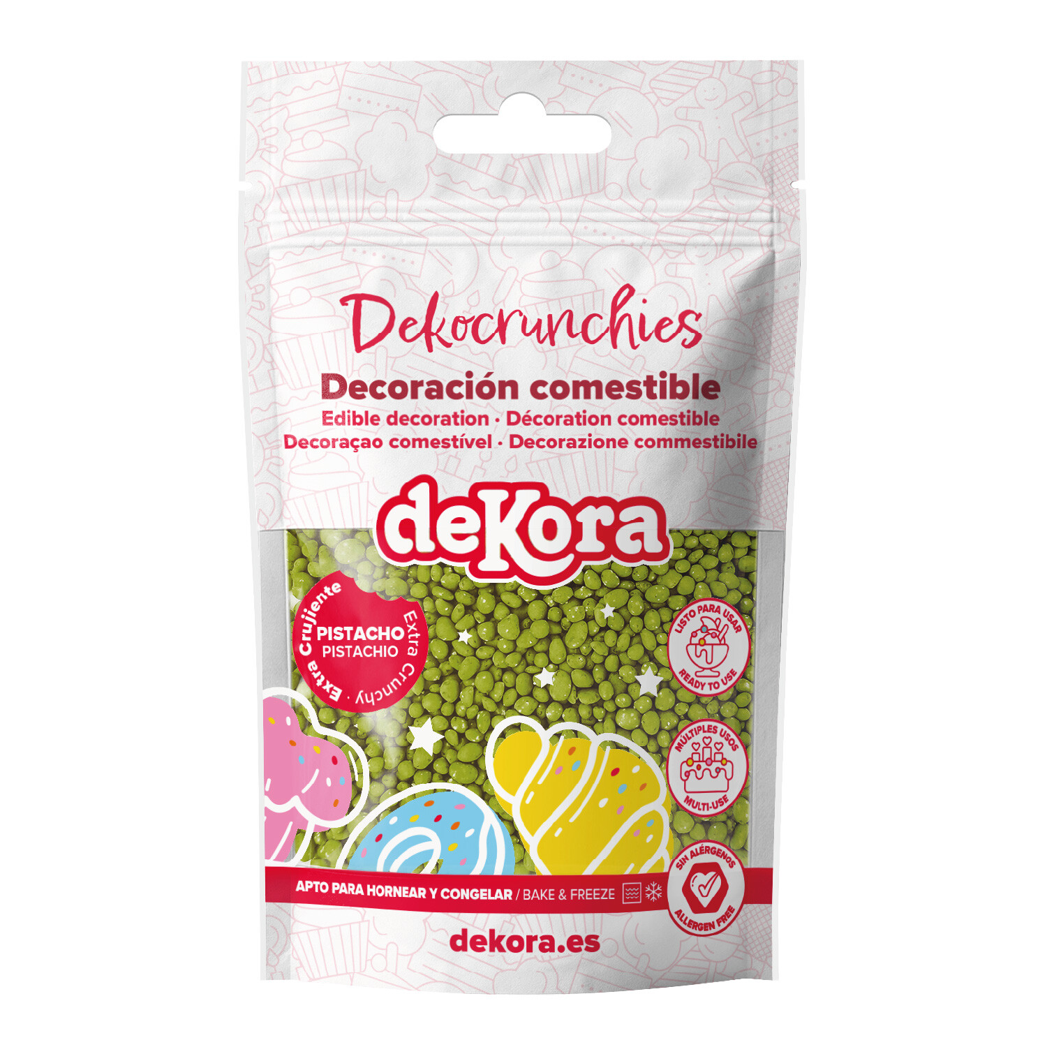 Dekora Chrumkavé zdobenie CRUNCHIES - Pistácia 100 g