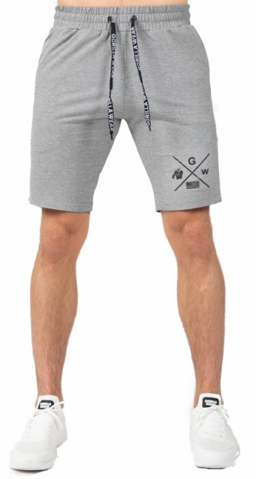 Gorilla wear pánské šortky cisco shorts gray/black - 3xl