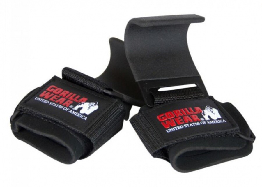 Gorilla wear weigth lifting hooks black