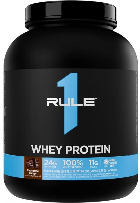 Rule 1 whey protein 2280 g - chocolate fudge
