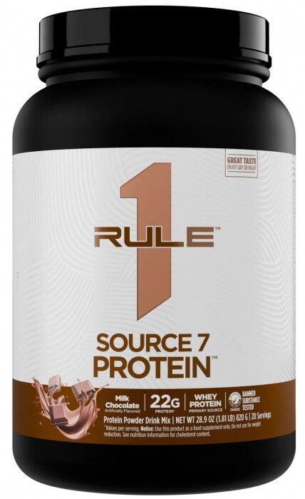 Rule 1 source 7 protein 820 g - milk chocolate